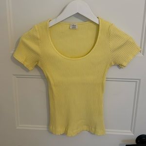 Aritzia Yellow T-Shirt